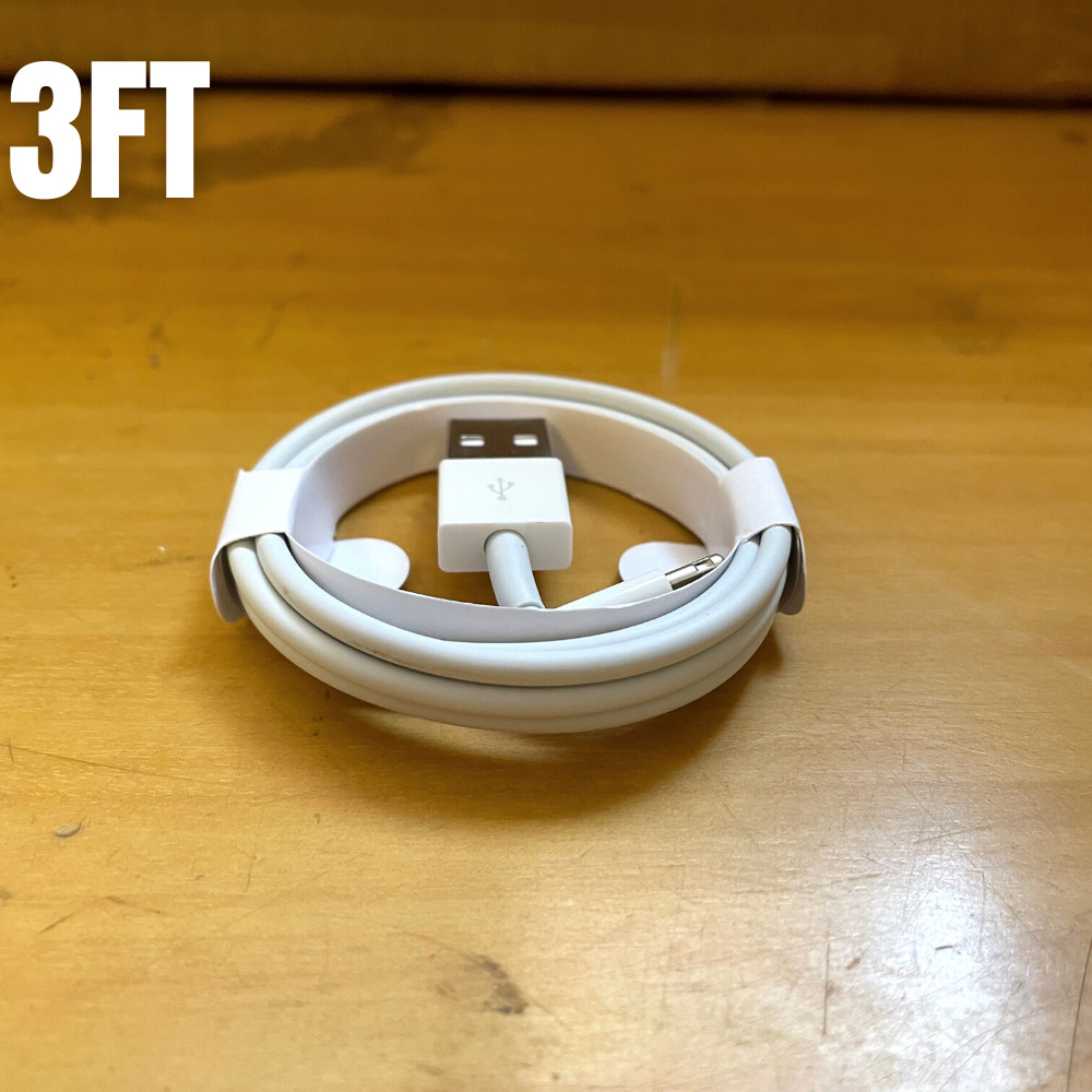 6Pack 3/6Ft USB Fast Charger Charging Cable Data Cord Lot For Apple 12 11 Pro 8