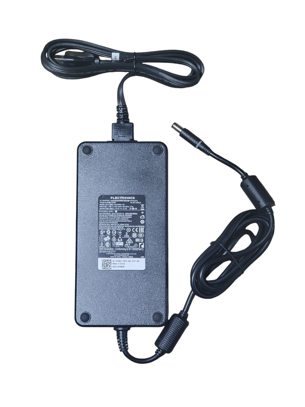 Genuine Flextronics /Dell AC Adapter 19.5V 240W GA240PE1-00 FHMD4