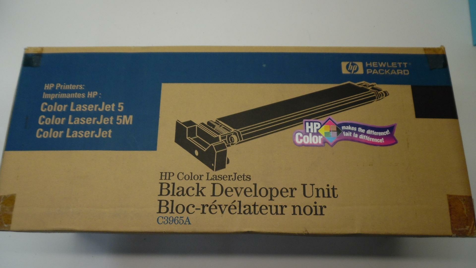 Original HP Black Developer Unit C3965A for HP Color LaserJet - Open Box Sealed