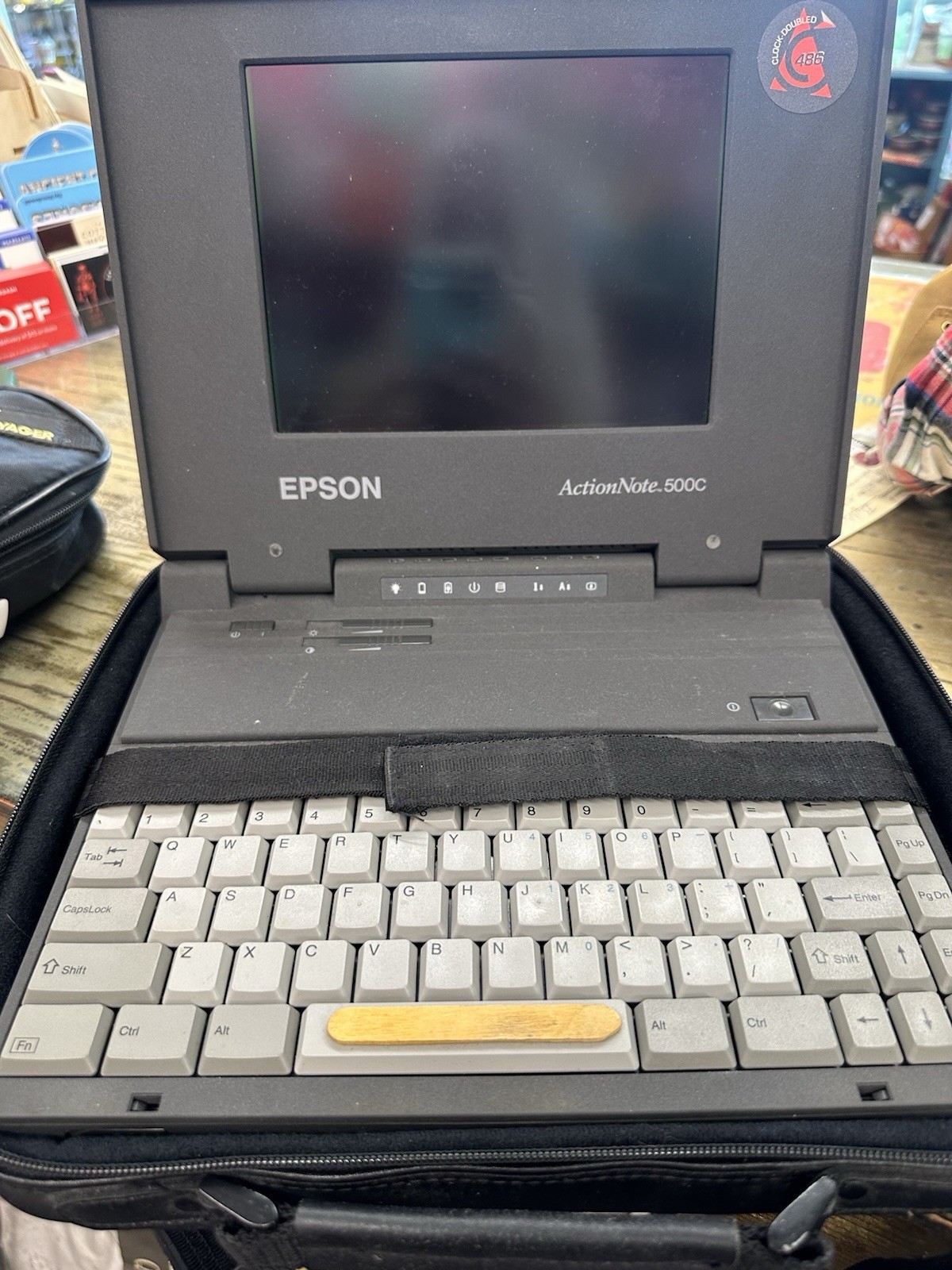 VINTAGE EPSON ACTIONNOTE 500C LATOP, COLLECTIBLE, STRICTLY FOR PARTS, AS-IS,