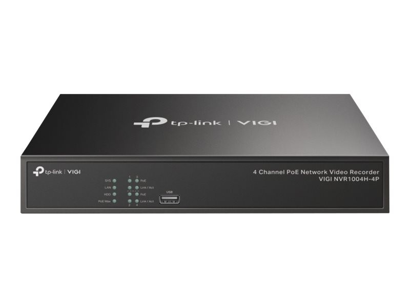 VIGI NVR1004H-4P 4 Channel PoE Network Video Recorder 10GB 10000GB Serial ATA