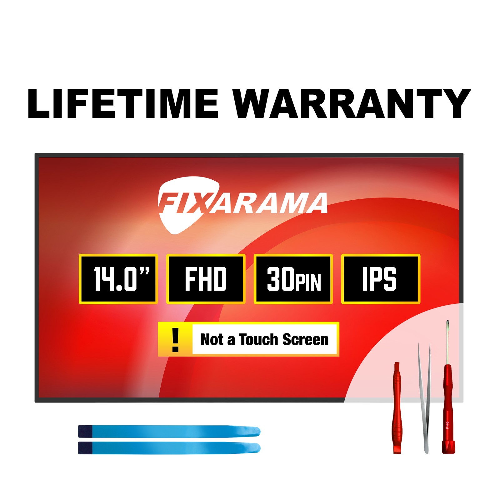 Panda LM140LF6L LM140LF6L01 FHD IPS Matte LCD Screen + Tools GRADE A+ FIXARAMA