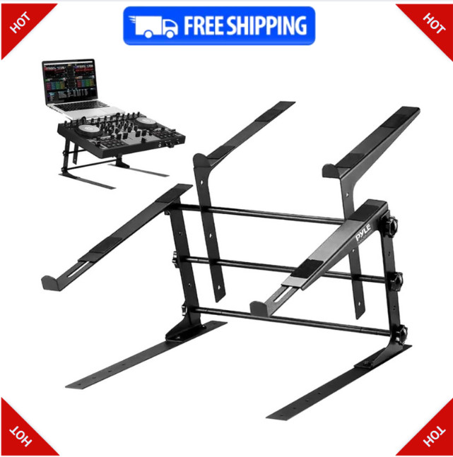 Portable Dual Laptop Stand - Standing Table with Adjustable Height, Ergonomic...