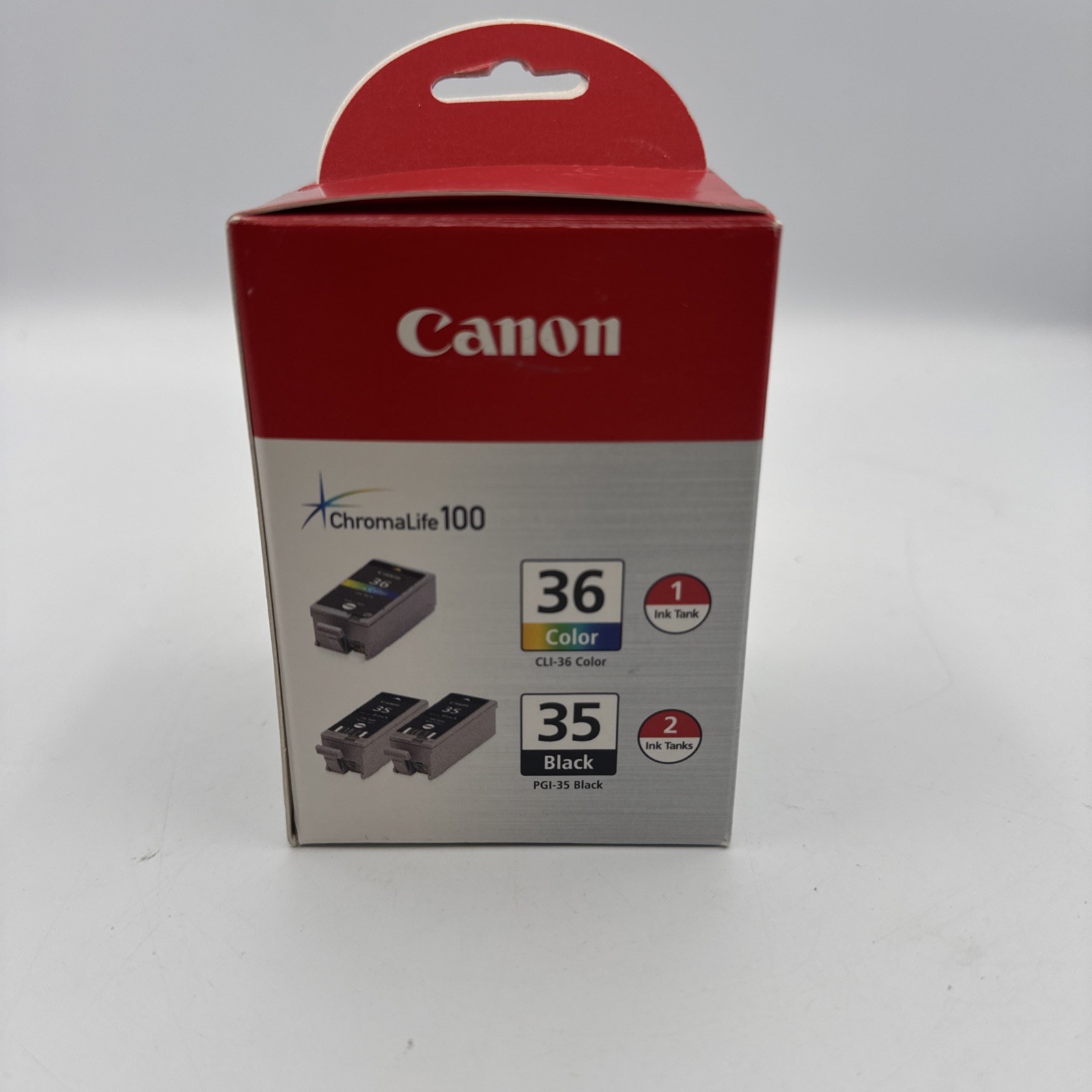 Canon ChromaLife 100 Genuine Black & Color 3 Pack Ink 35-35-36 New Sealed
