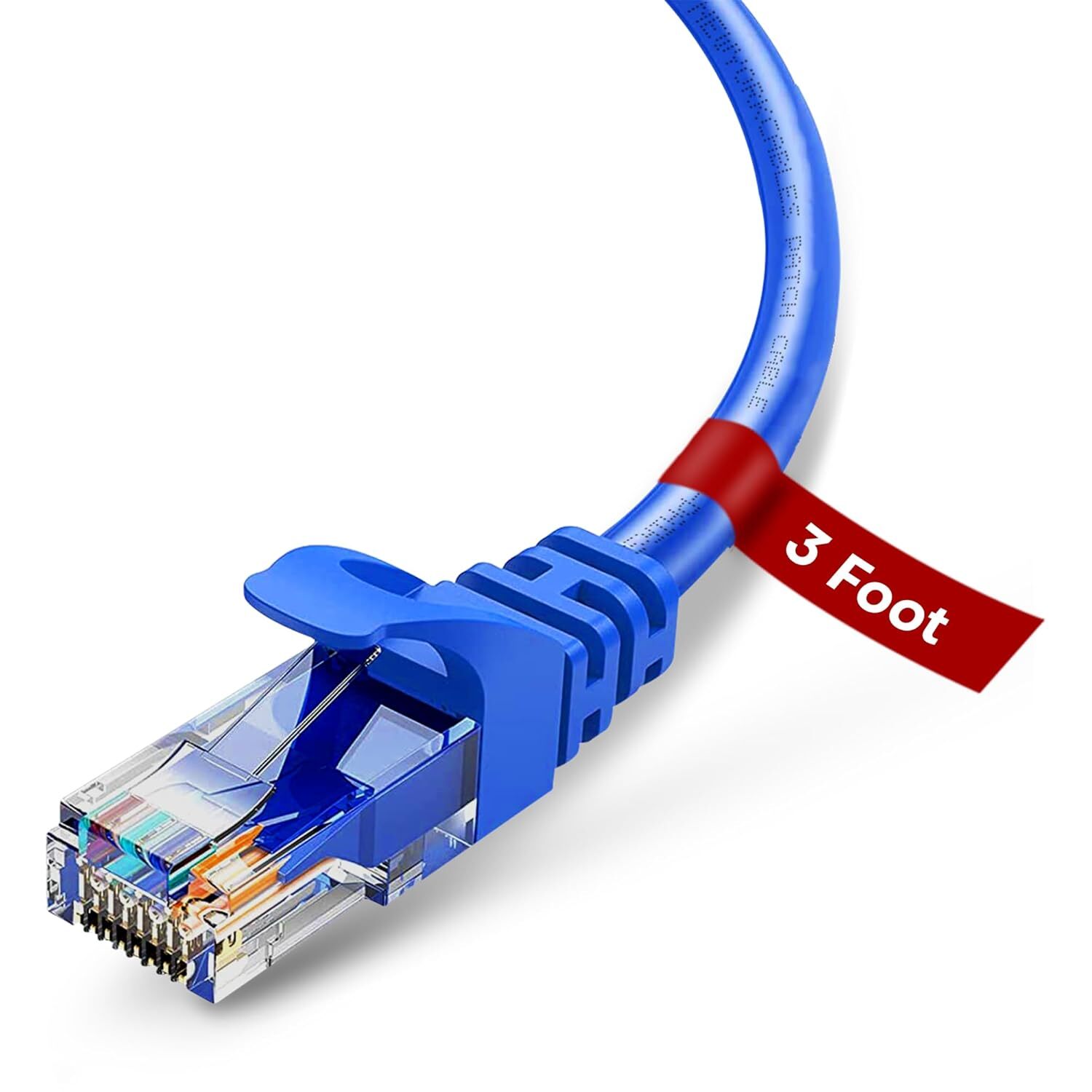 Cat6 Patch Cable 3ft RJ45 Ethernet Pure Copper � 1 Pack