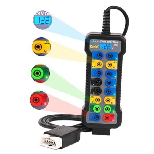 OBD2 Breakout Box Auto OBDII Protocol Detector 16-Pin CAN Bus Test Breakout