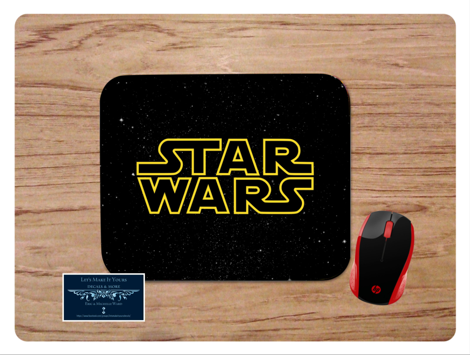 STAR WARS GALAXY LOGO BLACK CUSTOM DESK MAT MOUSE PAD HOME SCHOOL OFFICE GIFT 