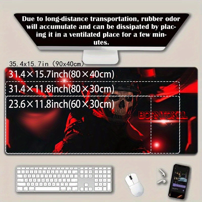 1pc Gaming E-Sports Theme Desk Pad Computer Office Desktop Decorative Mat
