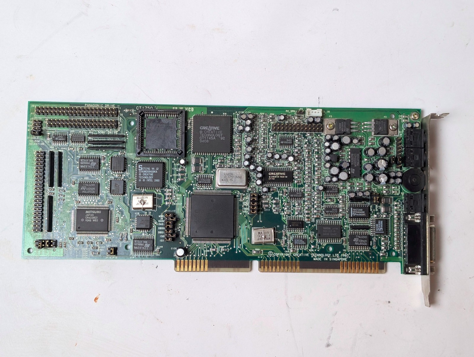 Creative Sound Blaster 16 16-bit ISA Sound Card; CT1750