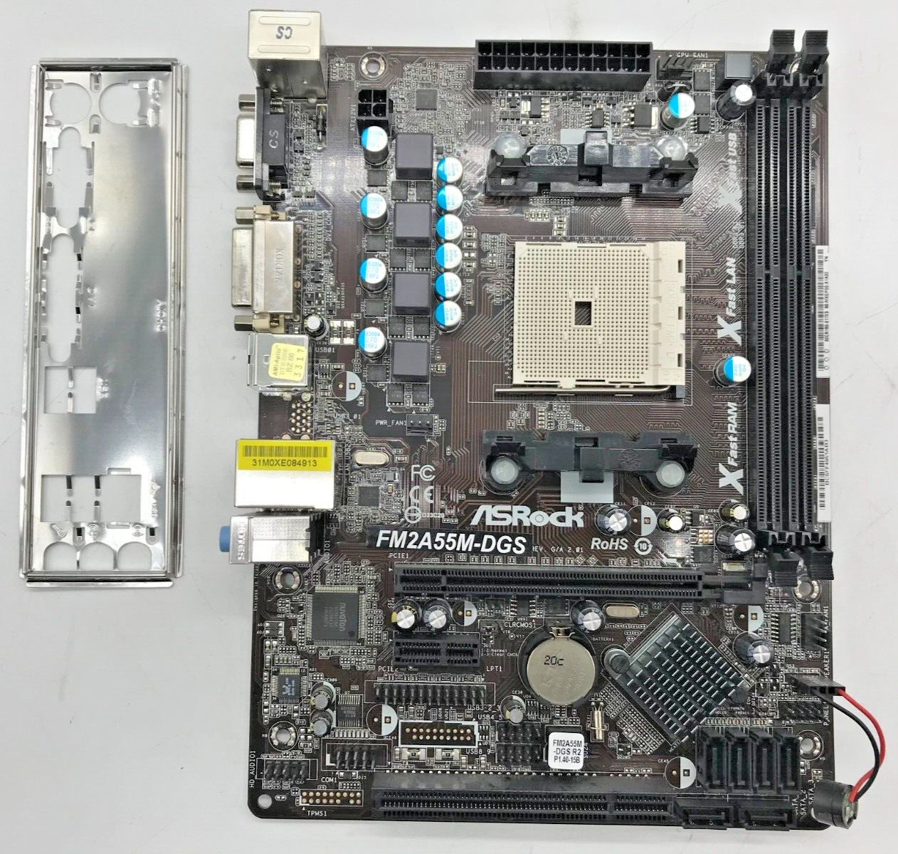 ASRock FM2A55M-DGS REV:G/A 2.01 DDR3 - mATX - Socket FM2 - with I/O Shield #M2441