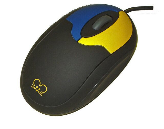 Ablenet Tiny Mouse with 2 Buttons and Scroll Wheel, Wired. For Small Hands