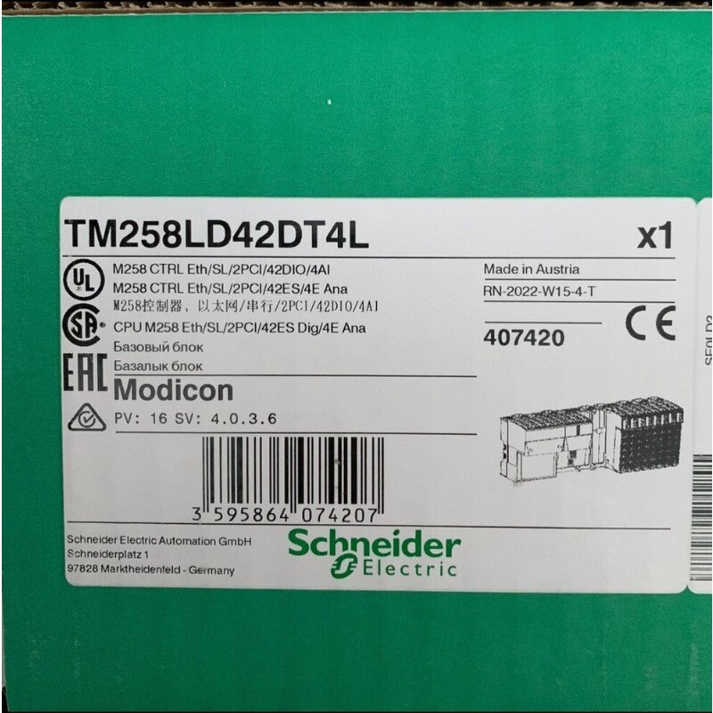1pc NEW Schneider TM258LD42DT4L PLC programmable contro Original and authent
