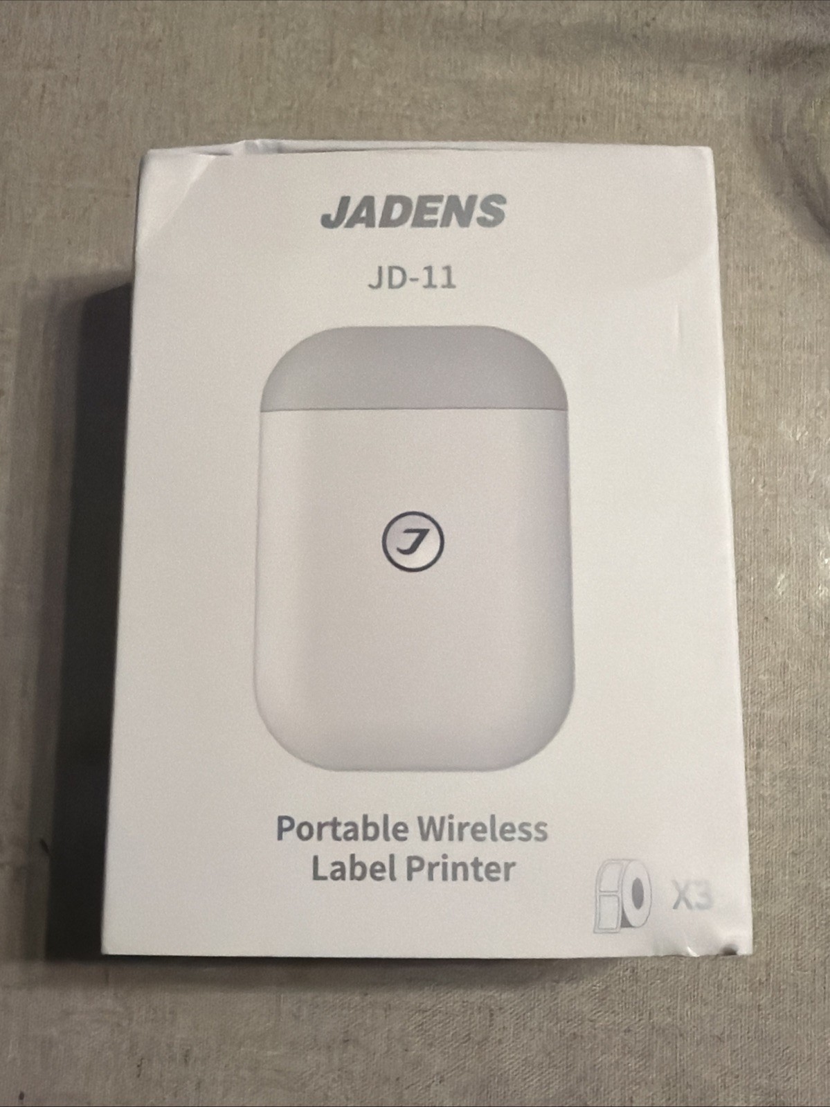 Jadens - JD-11 Portable wireless Label Printer - White - OPEN BOX
