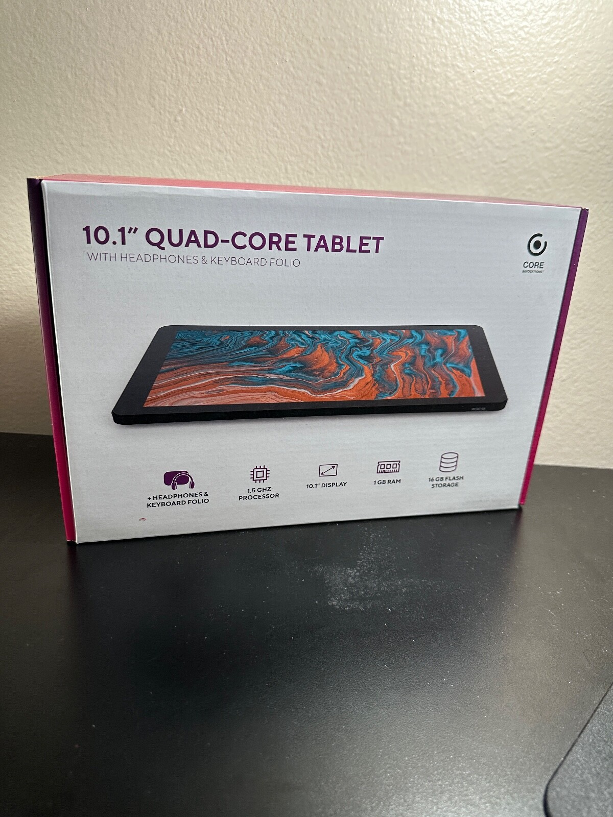 NEW Core Innovations CTB1016GBL Tablet 10.1" 16GB 1.5GHz 1GB Android 10 Black