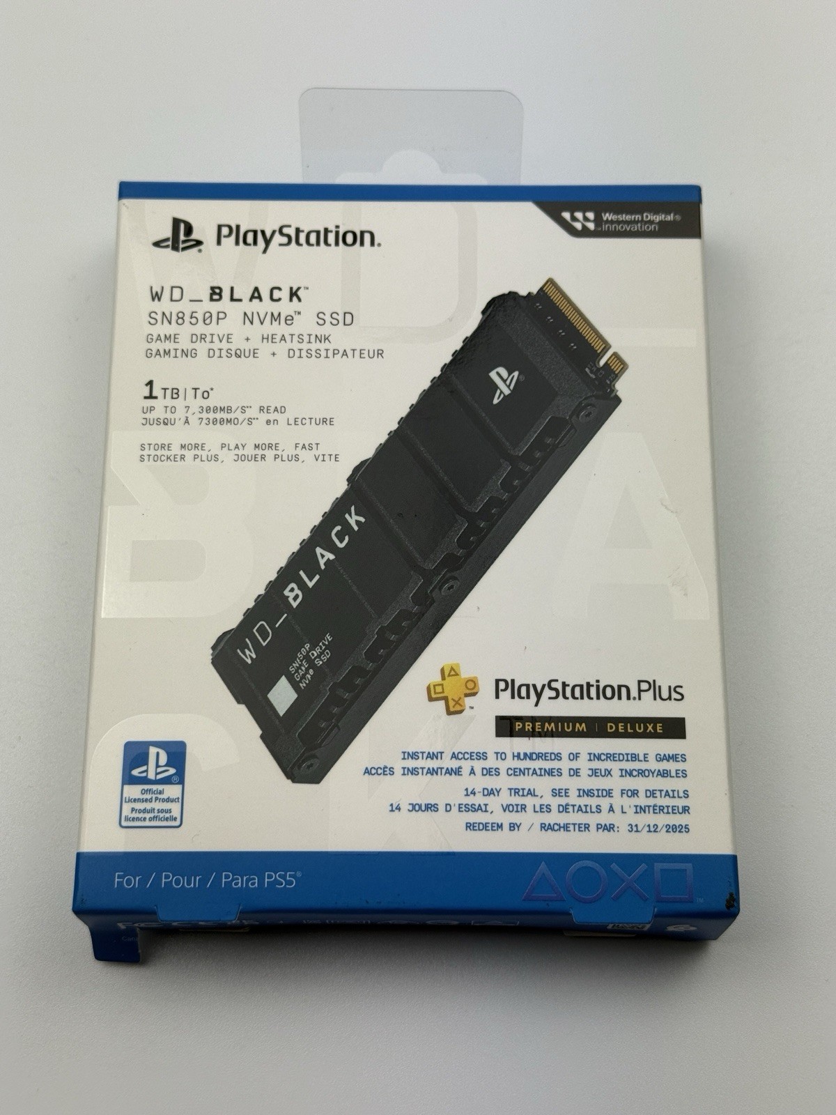 Western Digital WD_BLACK SN850P 1TB M.2 NVMe SSD for PlayStation 5 PS5