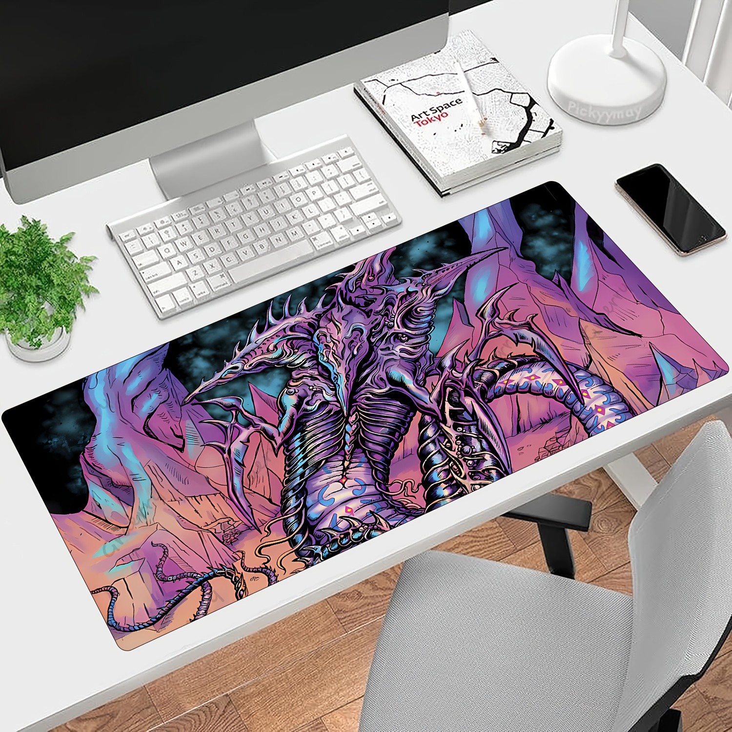 1pc Non-Slip Gaming Mouse Pad with Rubber Base Suitable for Smooth Movement &