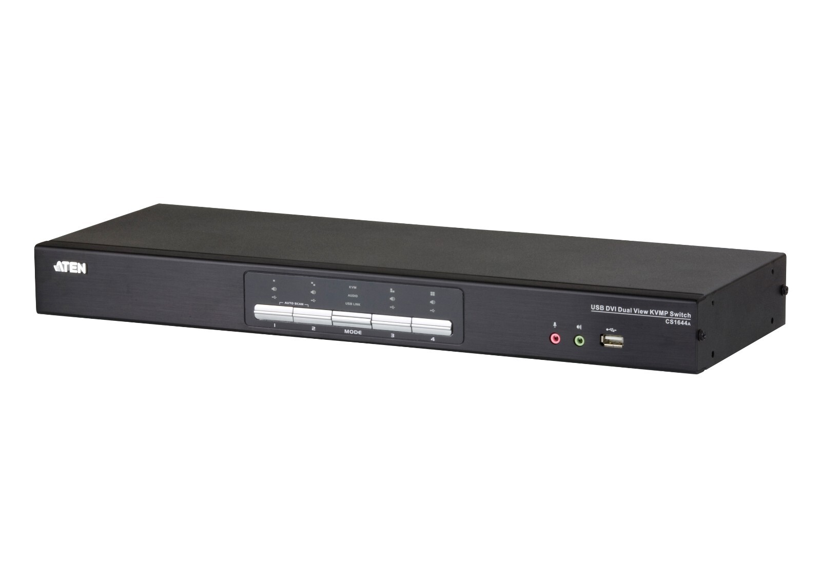 Aten CS1644A 4-Port USB DVI Dual Link Dual Display/Audio KVMP Switch - TAA