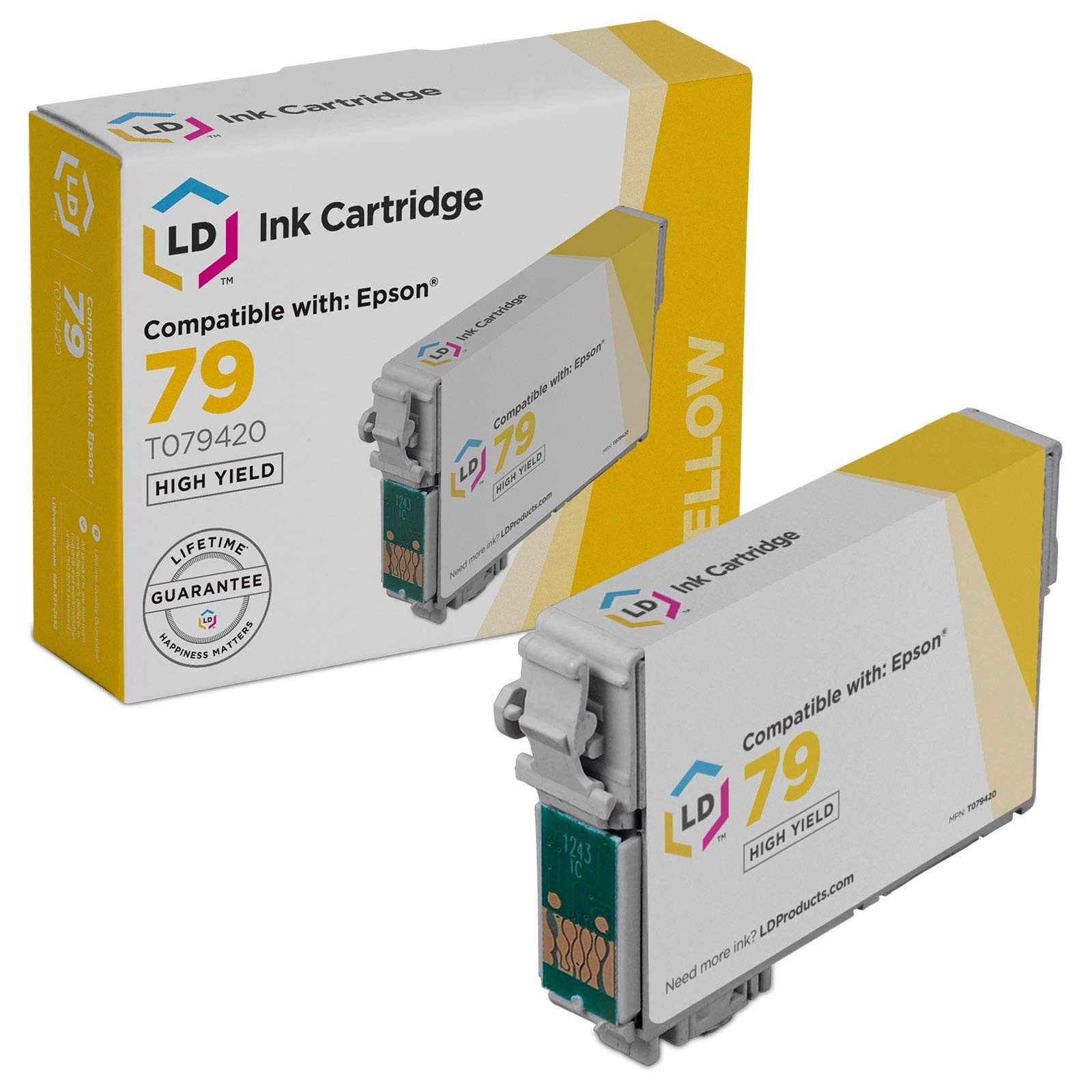 LD T079420 79 Replacement Yellow Ink Cartridge for Epson Artrisan 1430 1400