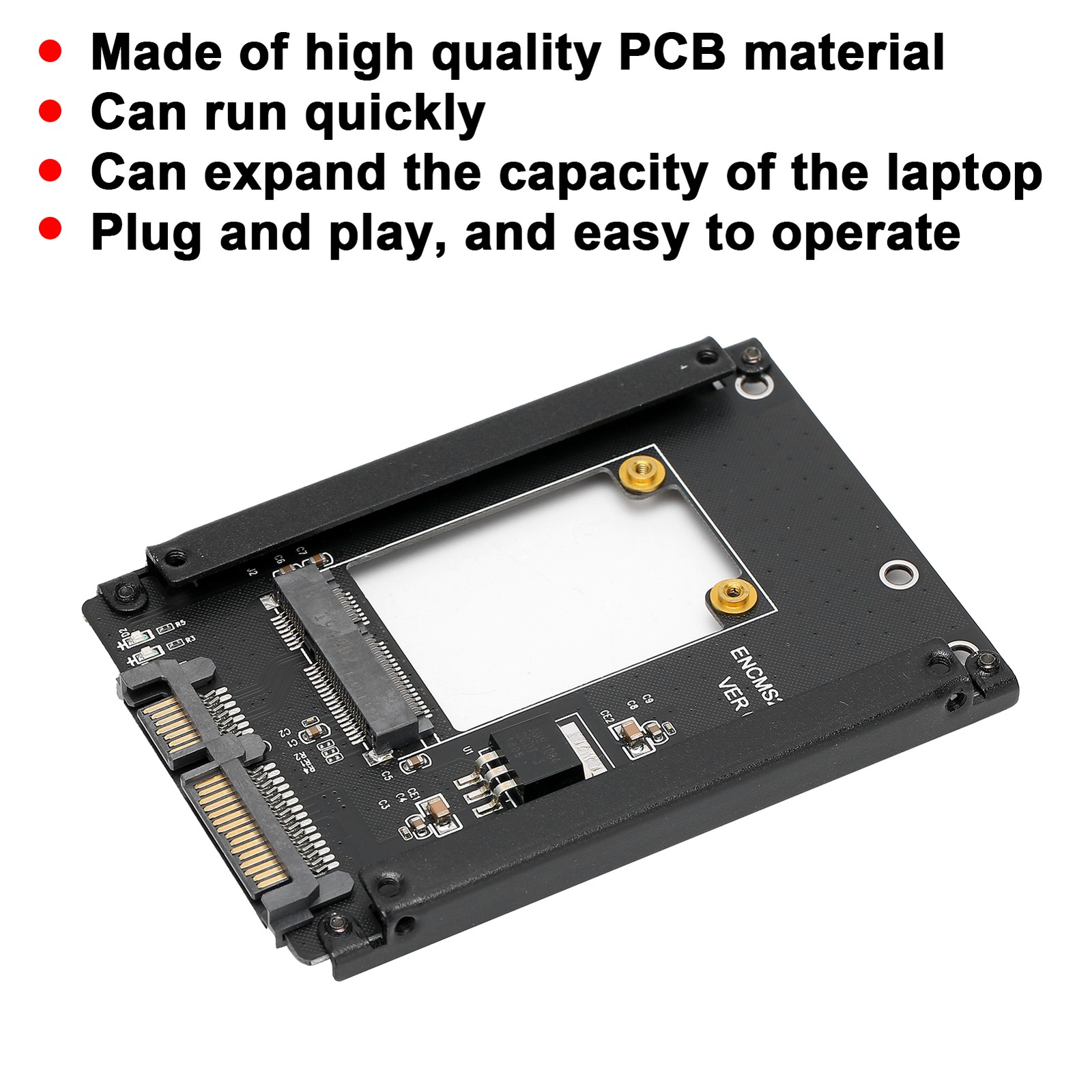 Adapter Card MSATA To SATA3.0 SSD Hard Disk To 6Gbps Interface Transmisson HUQD