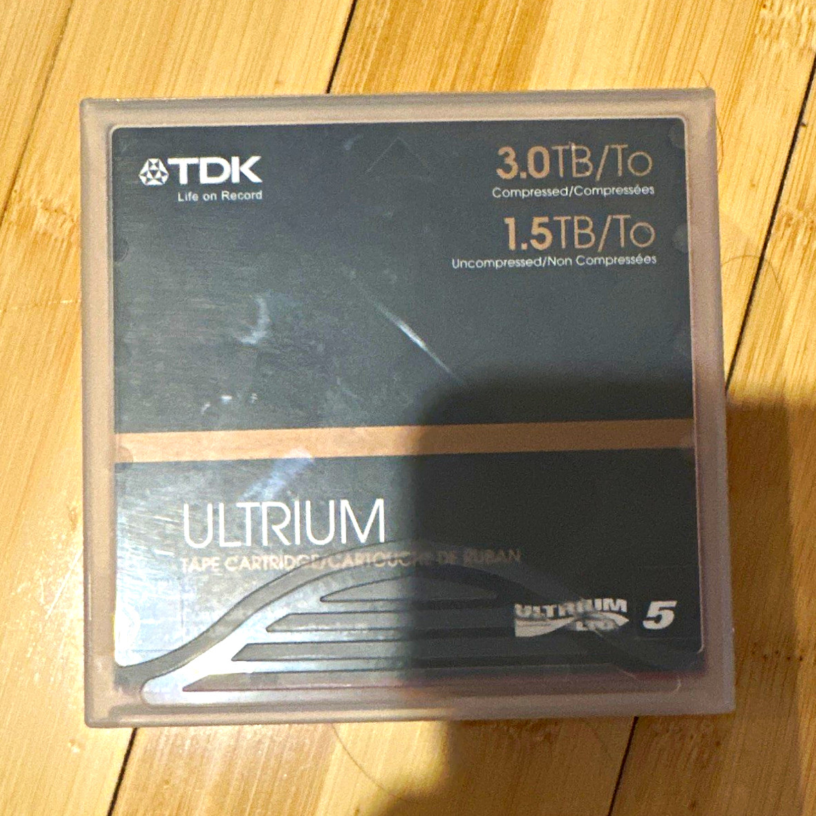 TDK Ultrium LTO-5 1.5TB Recordable Data Tape Cartridge, Case, MPN 61857 (5 Pack)
