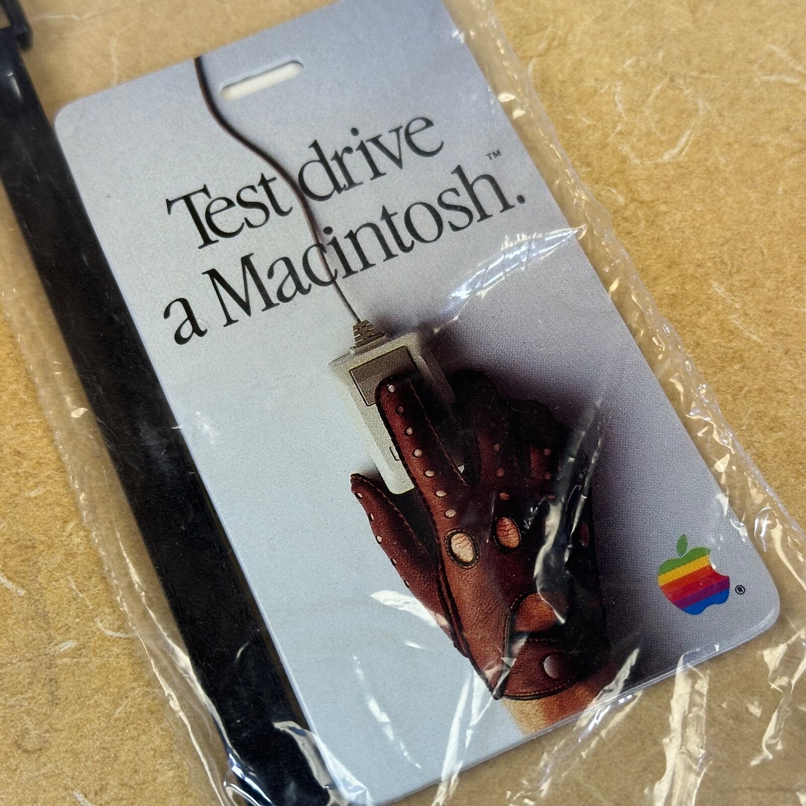 Apple Computer MACINTOSH _ Test Drive _ Still SEALED  UNUSED _  Luggage Tag rare