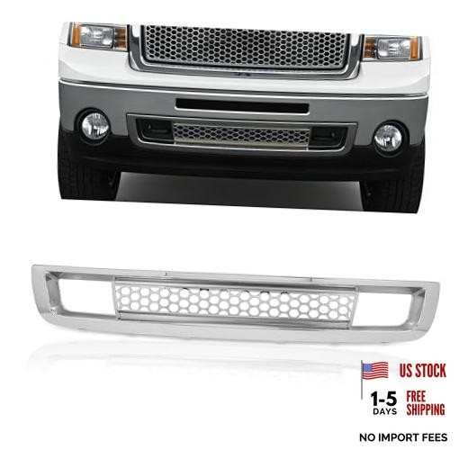 Front Bumper Lower Grille Compatible with 2007-2013 GMC Sierra 1500