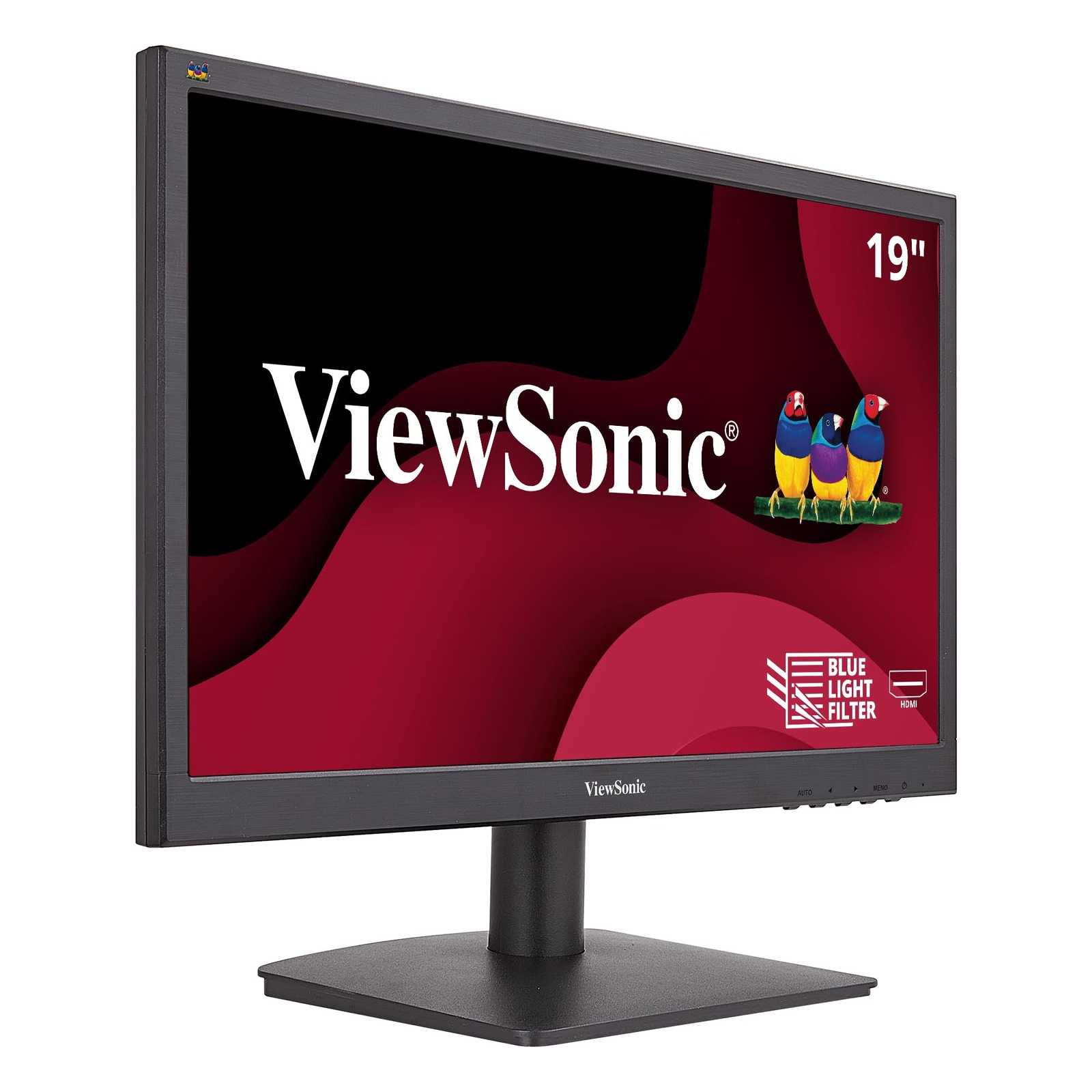19 Inch ViewSonic VA1903h Widescreen Monitor HDMI VGA Flicker Free Blue Light...