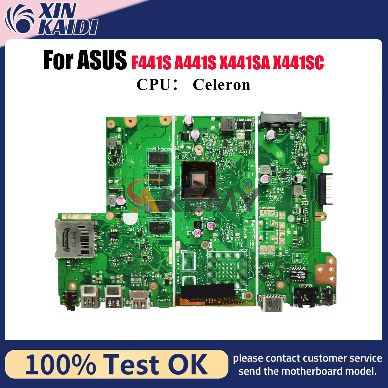 X441SA Laptop Motherboard For ASUS X441SC A441S F441S X441S Mainboard W/ CPU