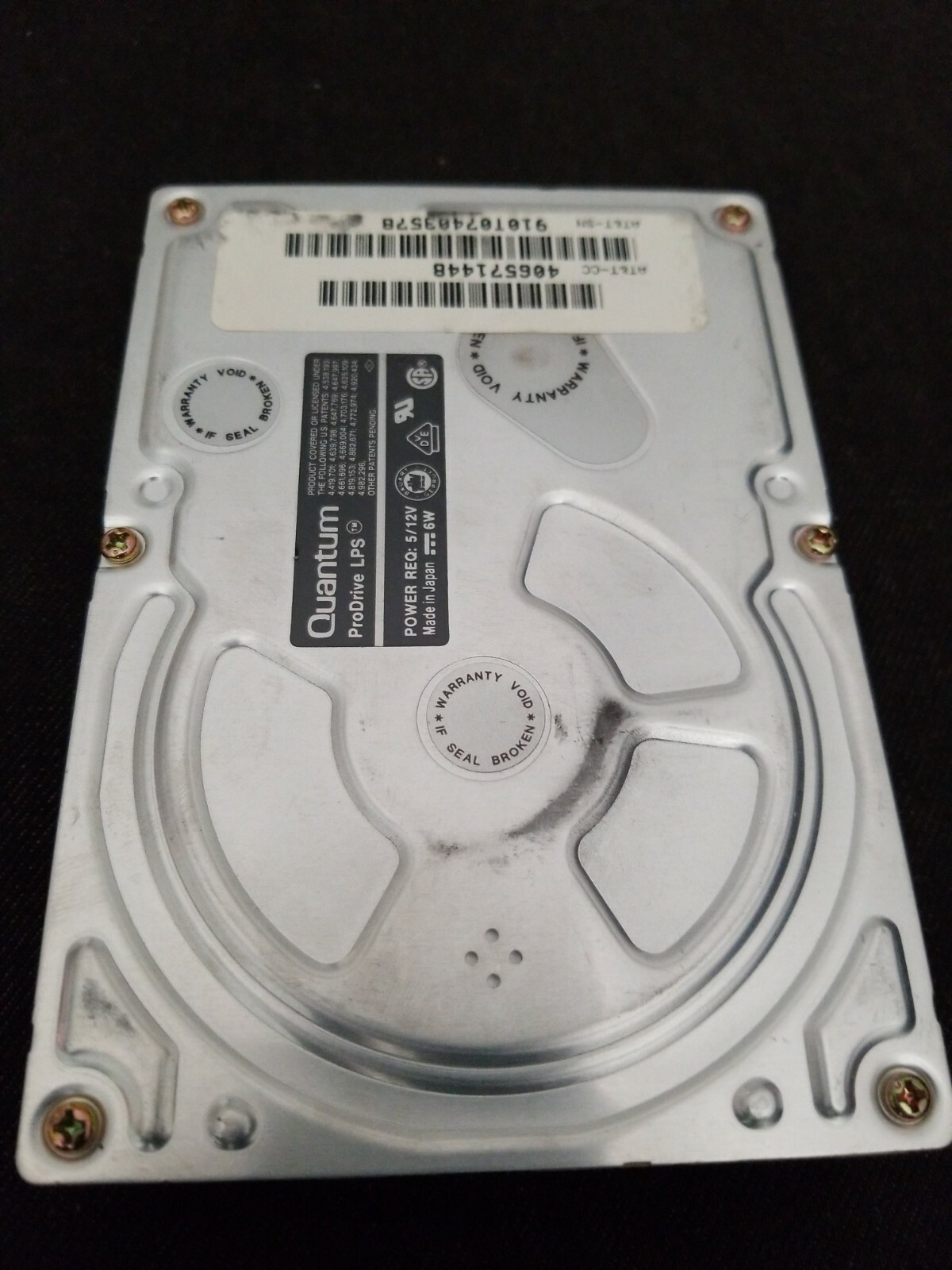 Quantum Pro Drive LPS 910-10-9105 105AT 105MB IDE Hard Drive untested