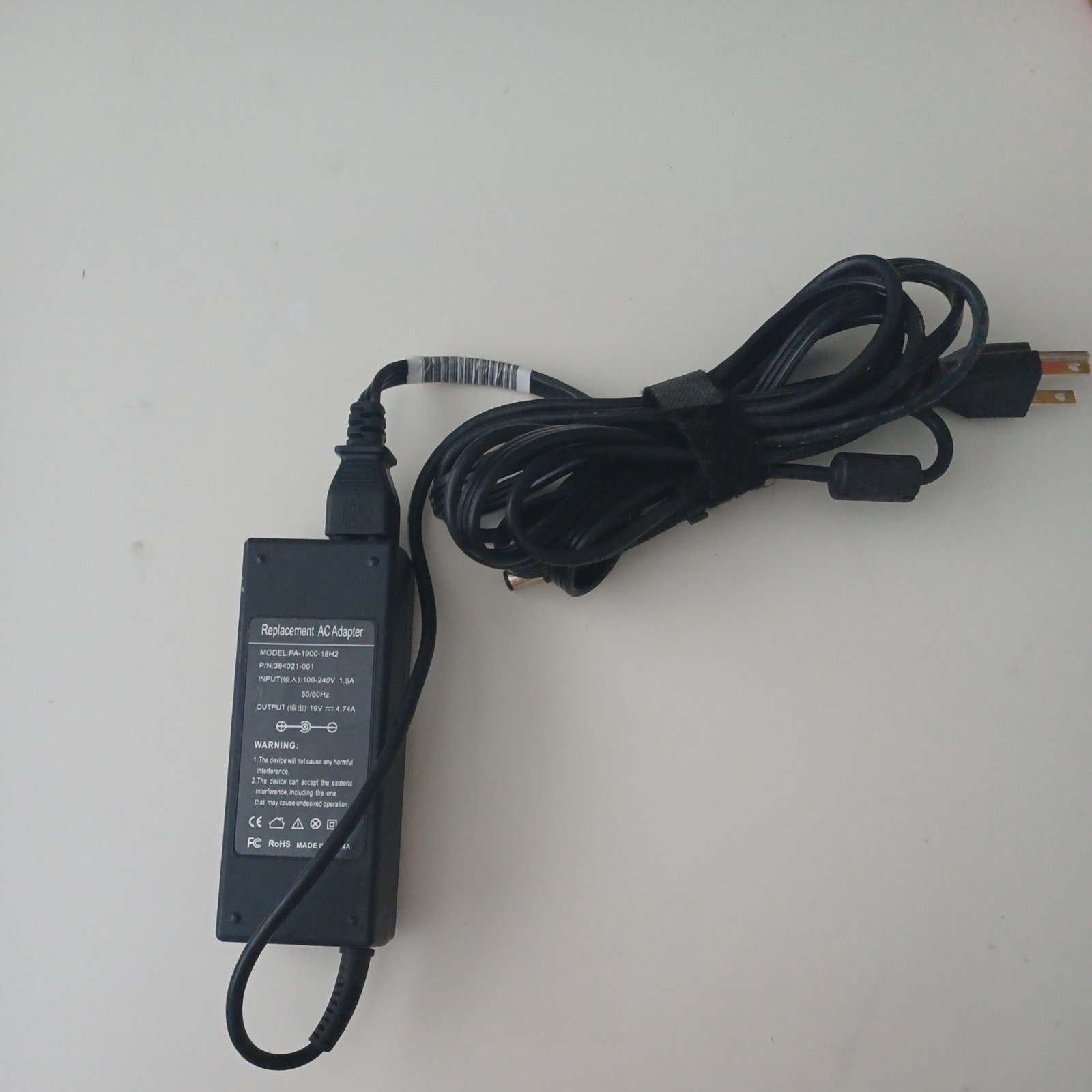Replacement AC Adapter for HP Laptop PA-1900-18H2  19V 4.74A 90W