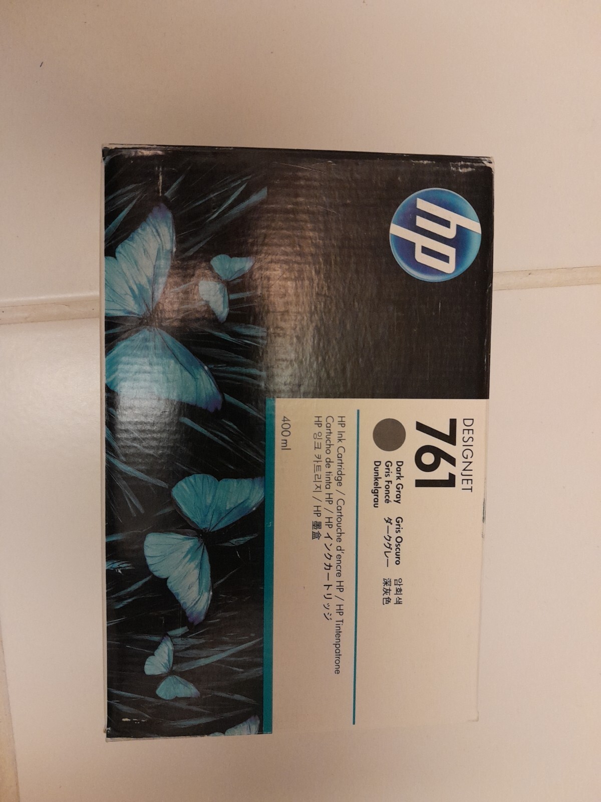 Genuine HP 761 Dark Gray 400ml Ink Cartridge CM996A DesignJet T7100, T7200