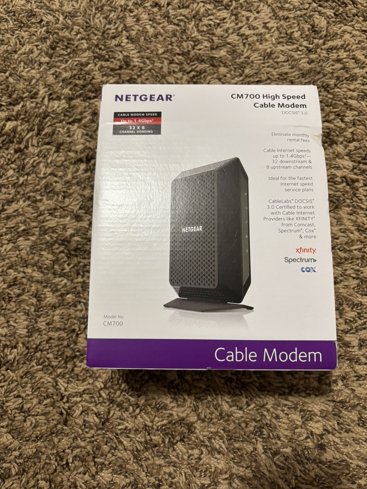 NETGEAR CM700-100NAS Cable Modem