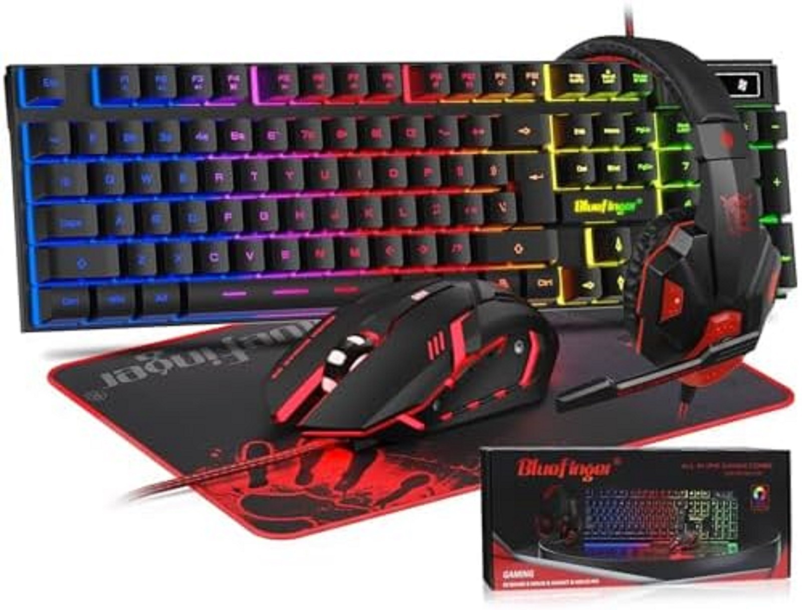Teclado Y Mouse Inalambrico Gamer Razer Croma Gaming Iluminacion Teclas Para Pc