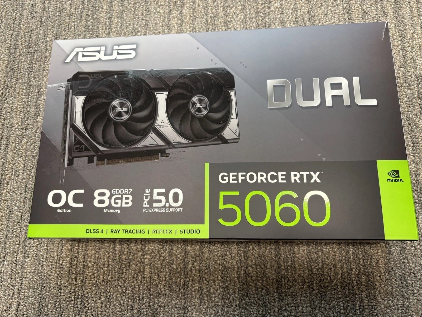 ASUS Dual GeForce RTX™ 5060 Ti 8GB GDDR7 OC Edition Graphics Card