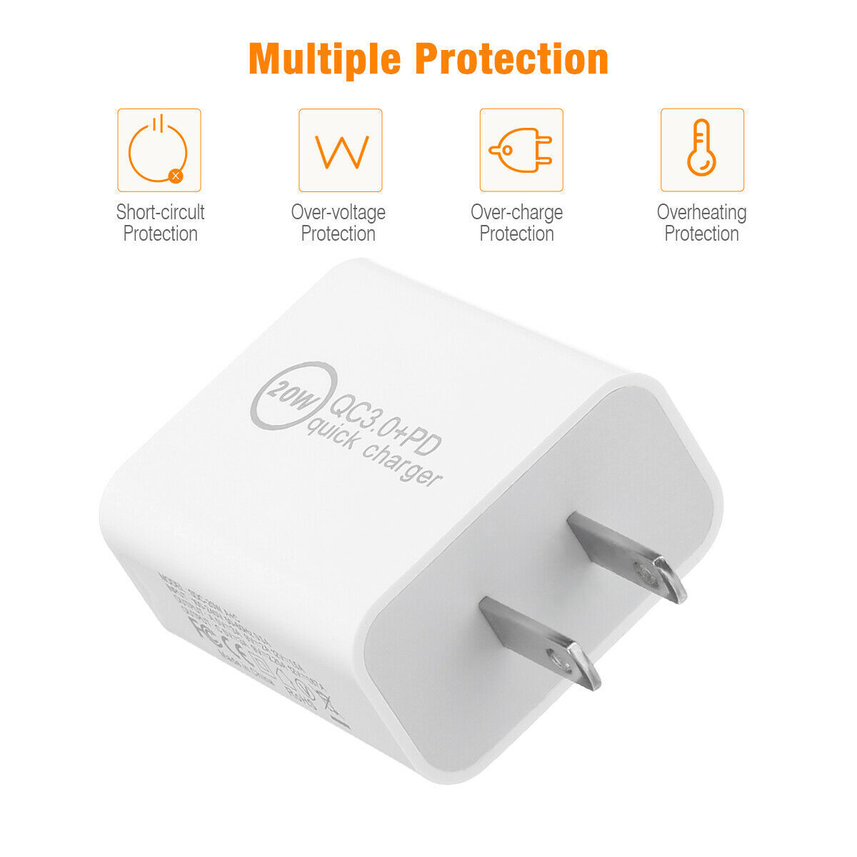 For iPhone 15 14 13 12 20W Fast Charger Block USB Type C Wall Power Adapter Lot