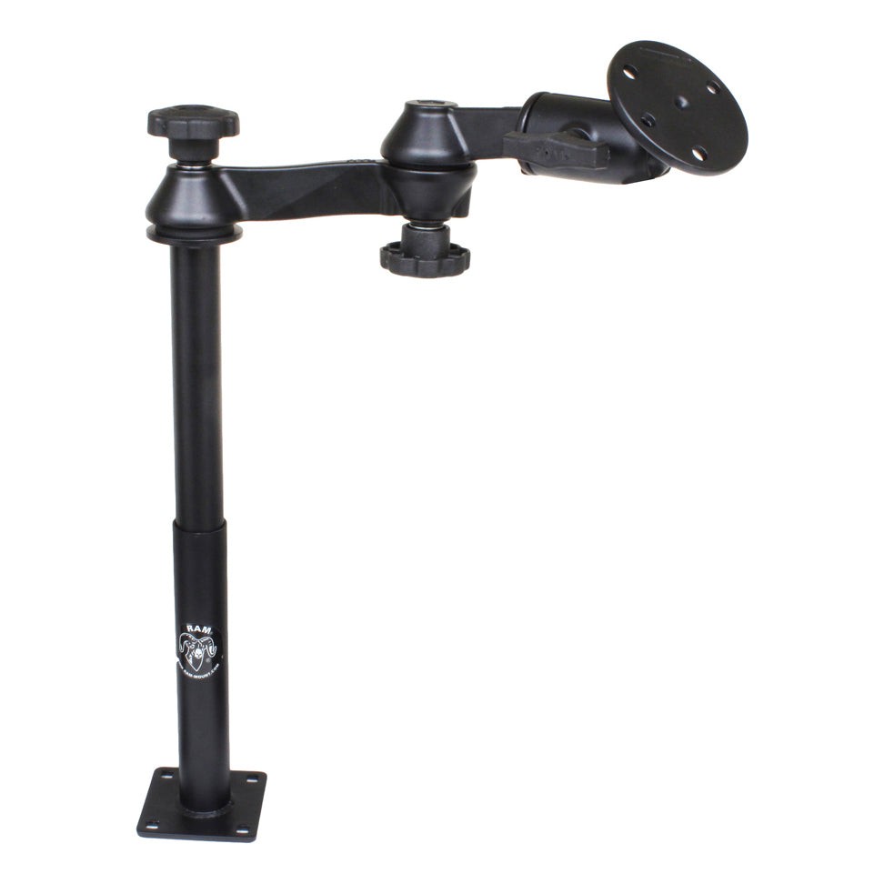 RAM-VP-SW1-129-240  RAM Tele-Pole with 12" & 9" Poles, Swing Arms...