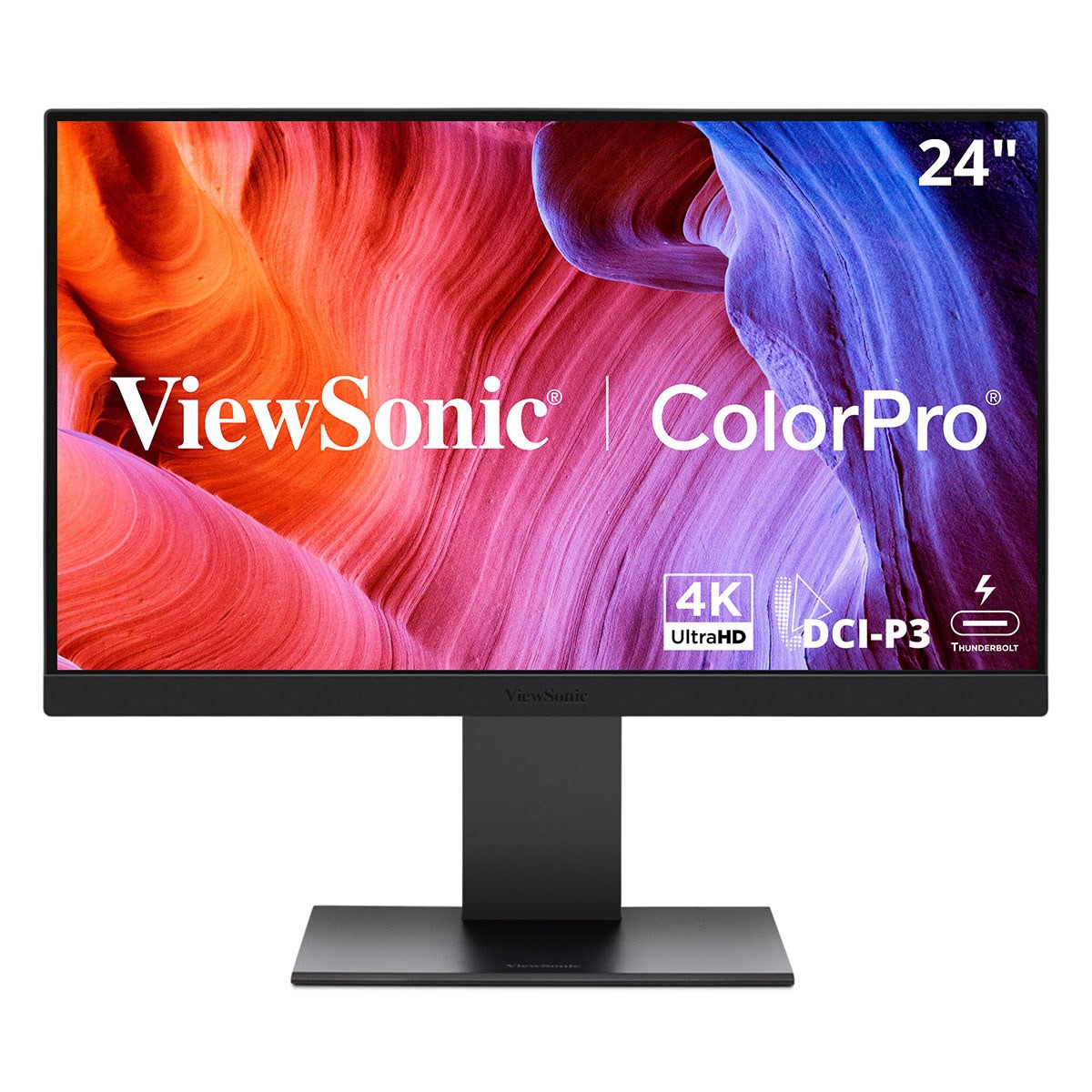 ViewSonic ColorPro VP2488-4K 23.8" 16:9 4K USB-C IPS LED Monitor, White