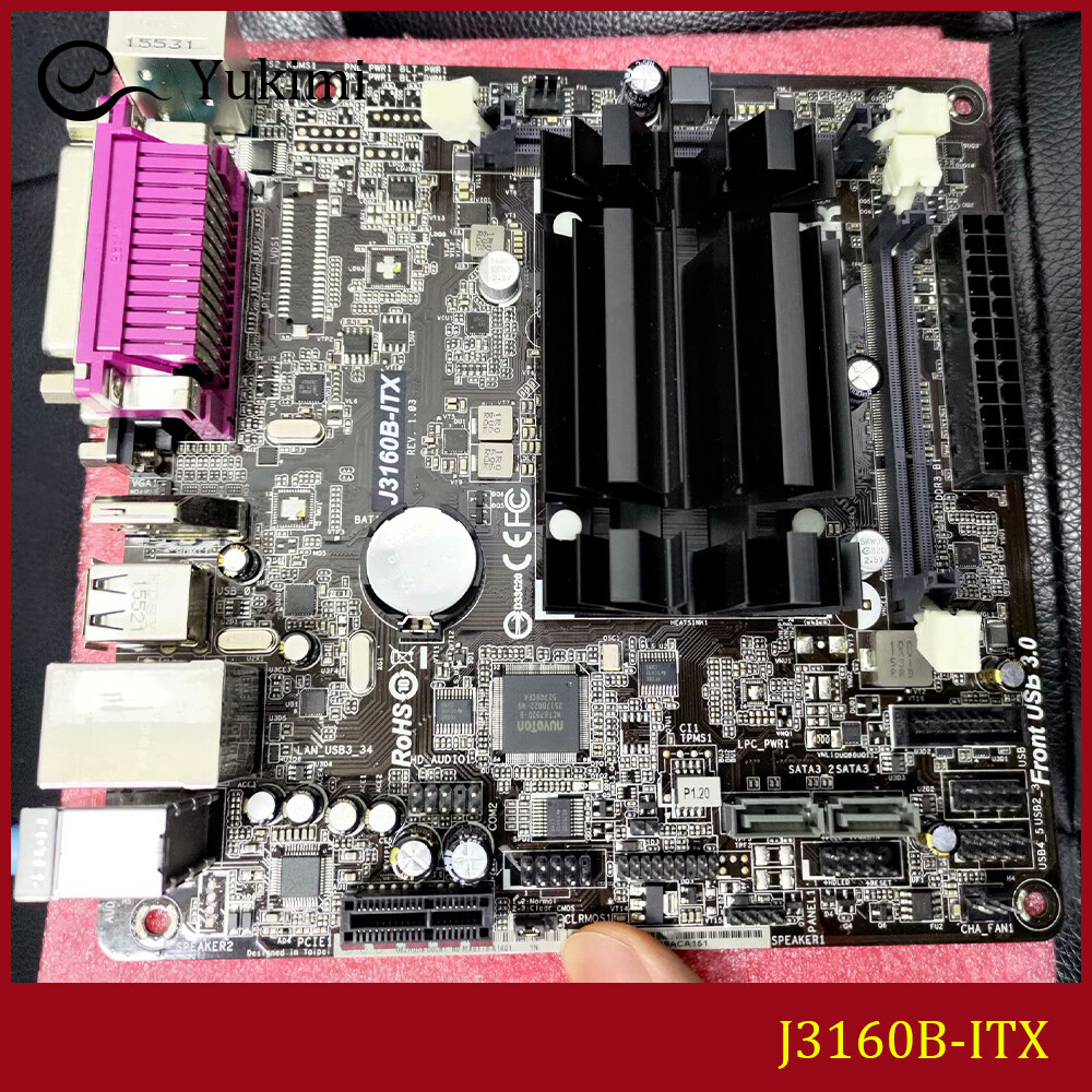 FOR ASROCK J3160B-ITX DDR3*2 16GB HDMI D-Sub Mini-ITX Motherboard Test OK