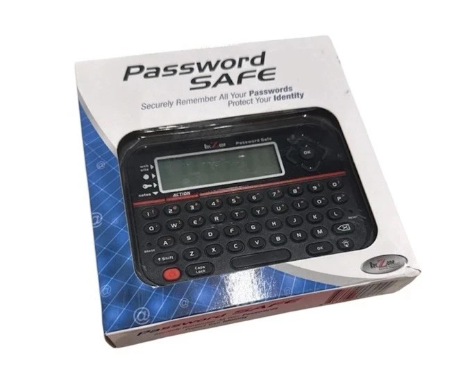 RecZone Password Safe Backlit LCD Built In Memory QWERTY Keyboard Model 595