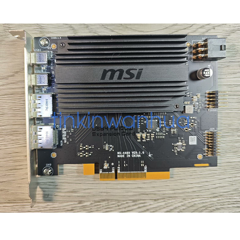 For MSI USB4 PD100W Expansion Card 2xUSB 4.0 (USB-C) 2xDisplayPort input ports
