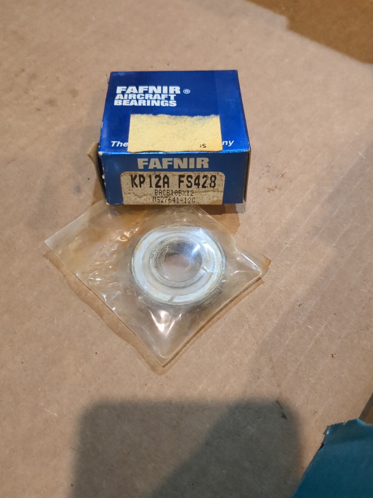 NEW FAFNIR KP12A FS428 SINGLE ROW BALL BEARING 3/4" ID 1-5/8"OD *READ*