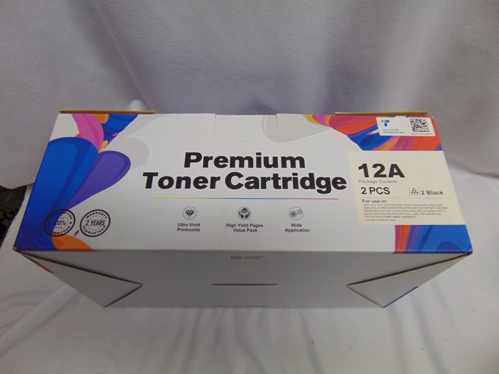 LxTek Compatible Toner Cartridge Replacement for HP 12A Q2612A 2 PACK