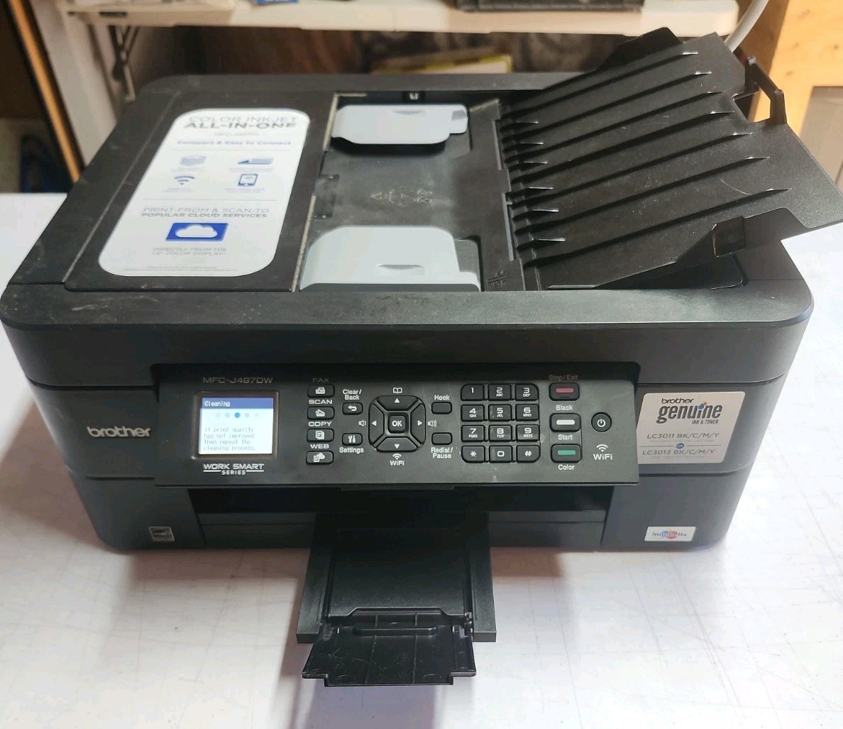Brother MFC-J497DW Wireless All-In-One Color Inkjet Printer Tested READ