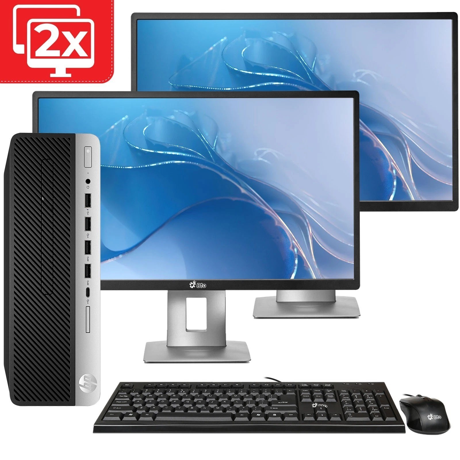 HP Prodesk G3 Desktop Pc i5-6th 32GB RAM 1TB SSD Built-in Wi-Fi New 24" Win 11