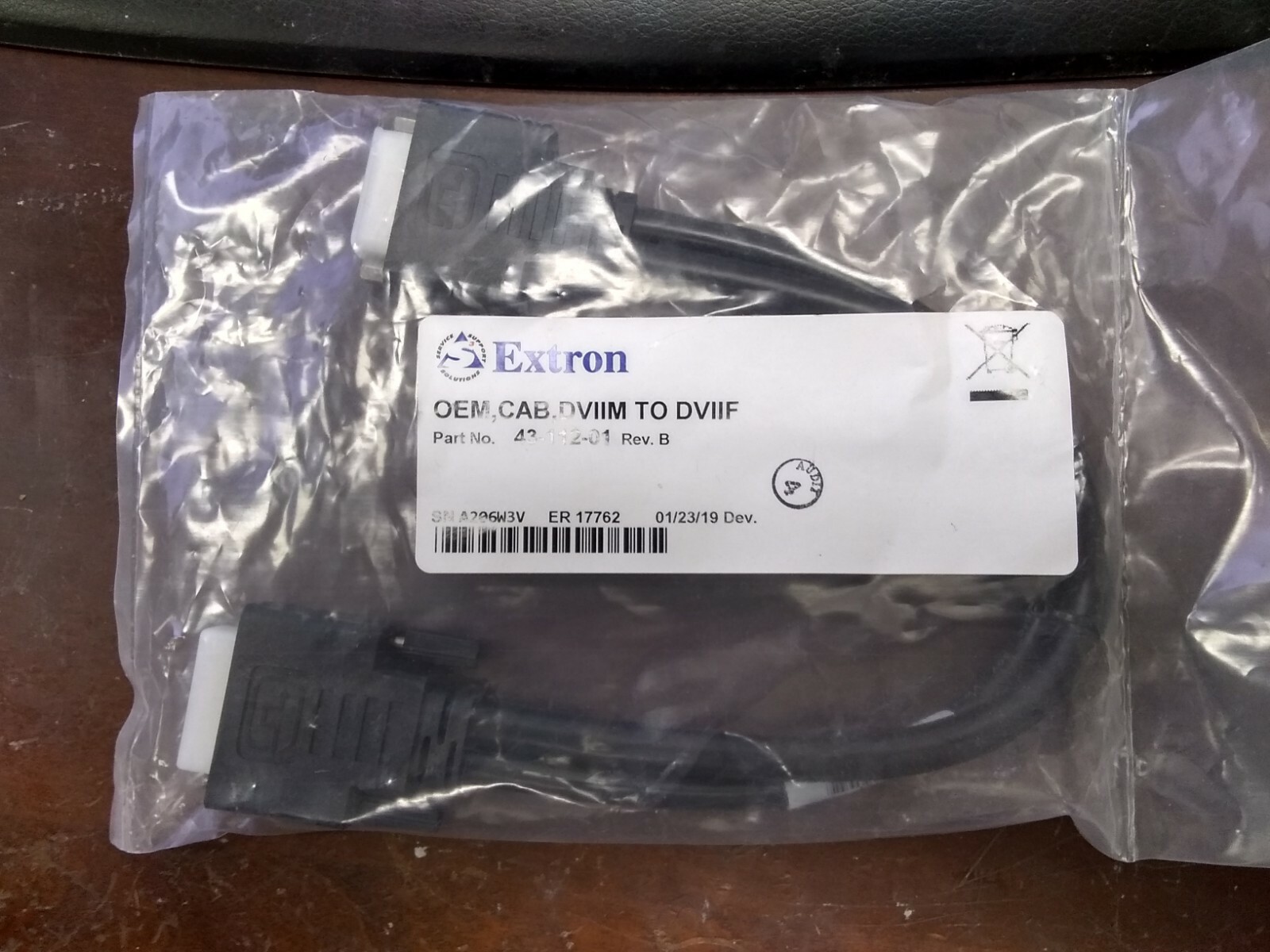 New Extron 43-112-01 DVIIM TO DVIIF OEM Cable