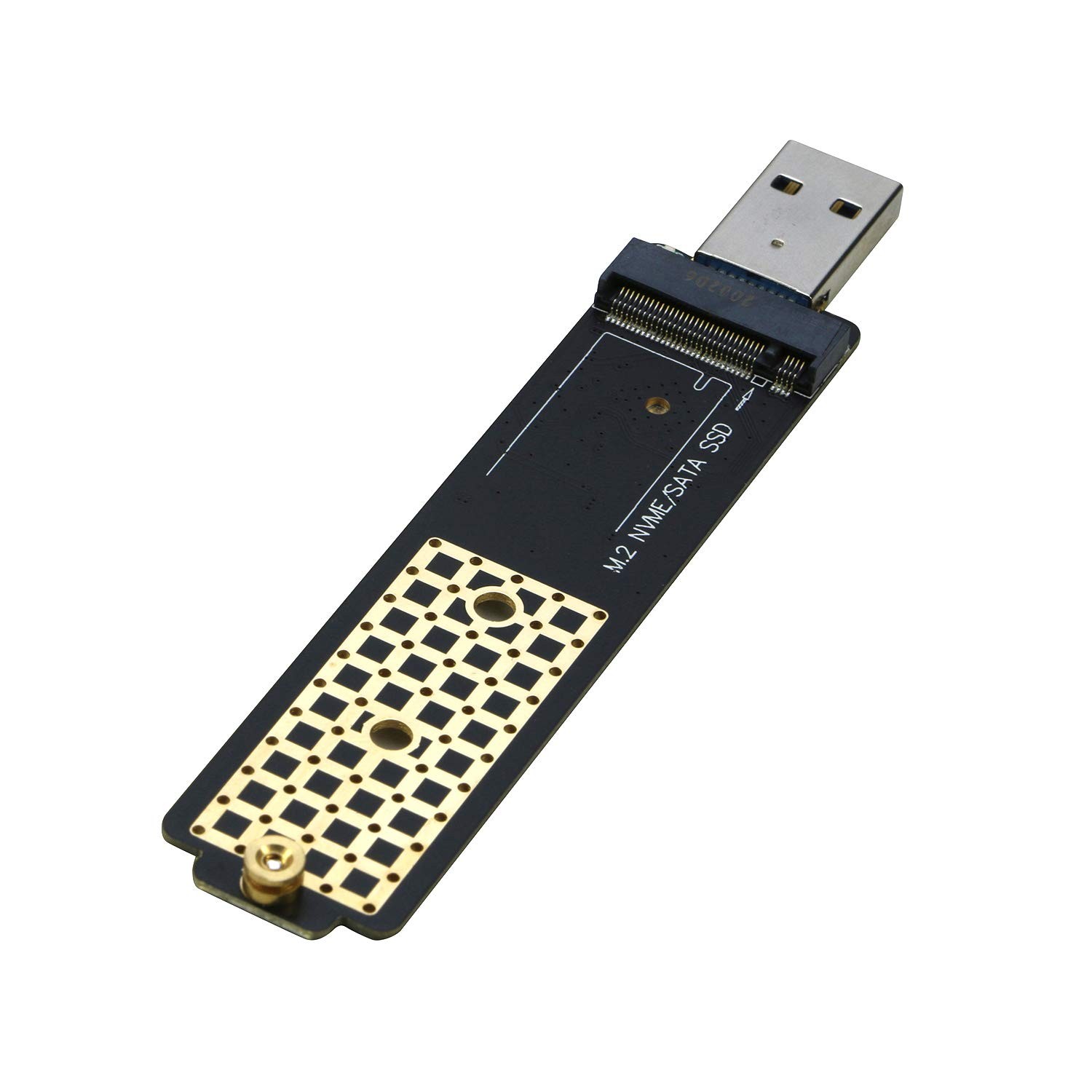 M.2 to USB Adapter, NVMe to USB 3.1 Reader Card Compatible with Both NVMe (PC...