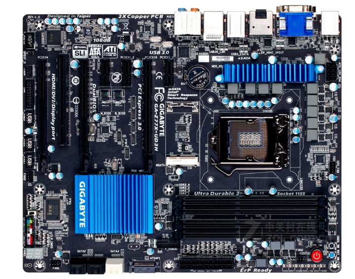 For Gigabyte Z77X-UD3H motherboard LGA1155 DDR3 ATX 32G tested ok