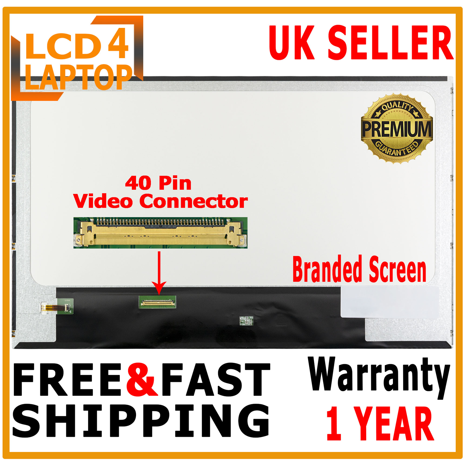 Replacement Samsung NP-RV510-A0NUK LTN156AT05-W01 Laptop LED LCD Screen 15.6"