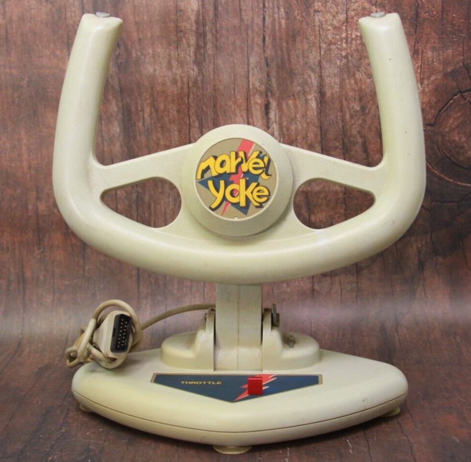 Untested MARVEL Yoke GC320 Vintage 90s GamePort Connector Flight Simulator