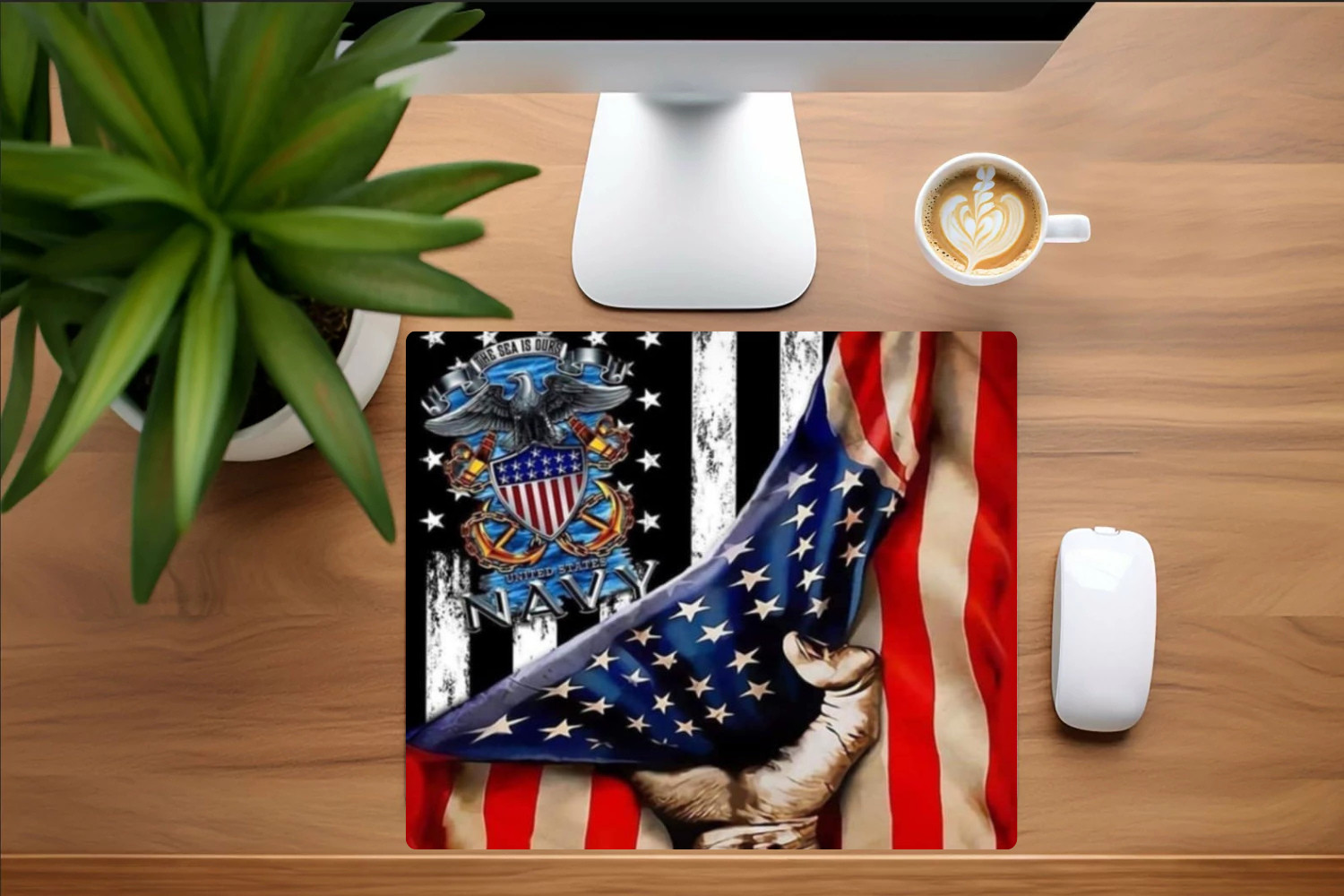 US Navy Desktop Mouse Pad Sublimation